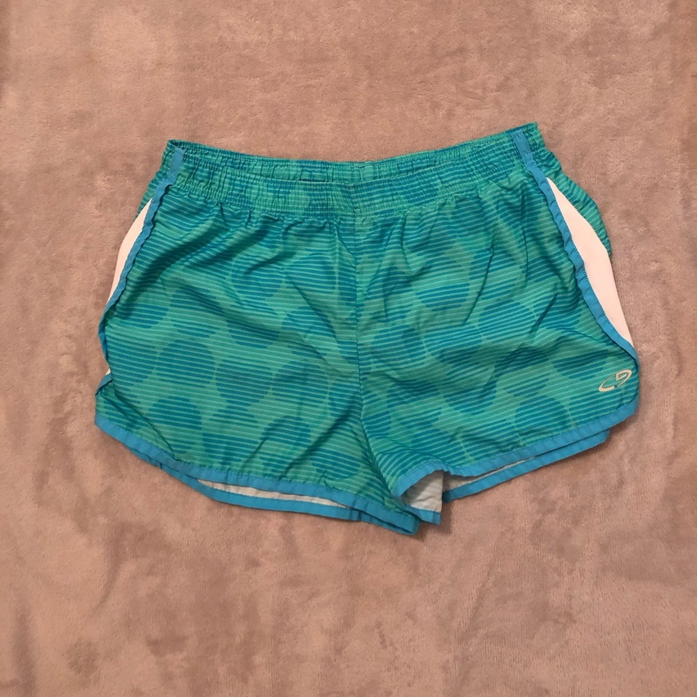 Blue athletic shorts